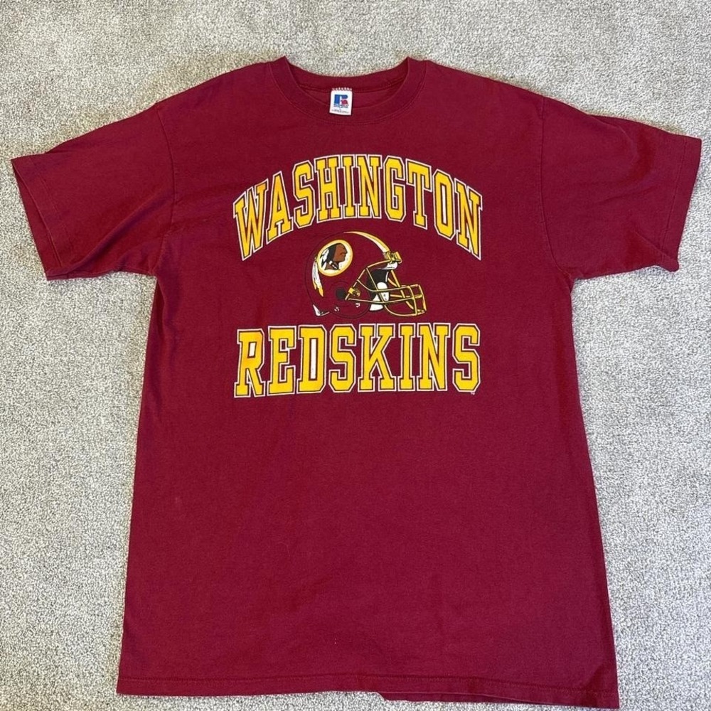 Vintage 80's Washington Redskins Helmet Logo T-Shirt USA Single Stitch L